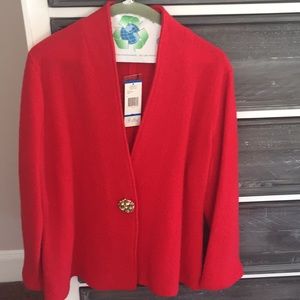 Jones New York Scarlet Red Jacket, size XL